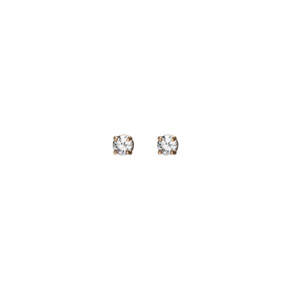 Aurate Diamond Stud Earrings With White Diamonds - One Size - Picture 1 of 5
